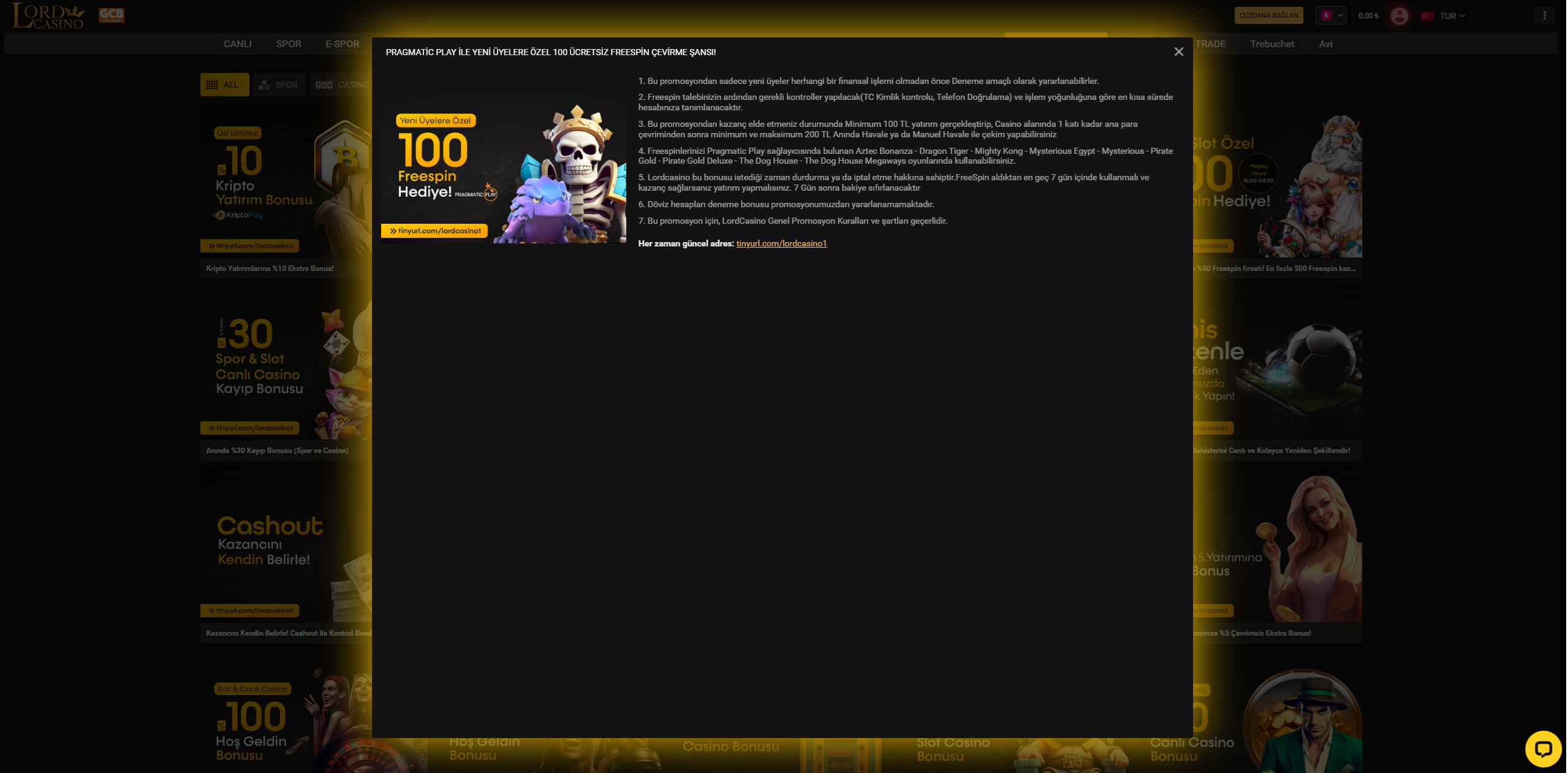 Lordcasino Pragmatic Play ile Yeni Üyelere 100 Freespin Fırsatı